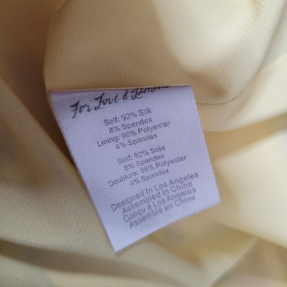 For Love & Lemons Maison Maxi Dress Yellow Womens Sz Sm Floral Sleeveless boho - Picture 13 of 13